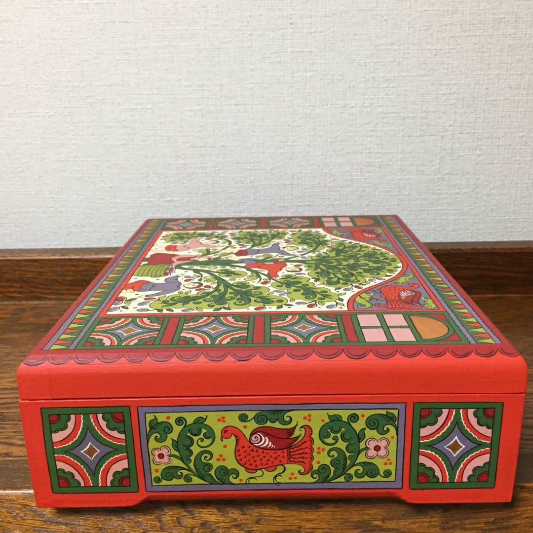 ロシア雑貨☆木製小物入れジュエリーBoxオリガ作 マトリョーシカ