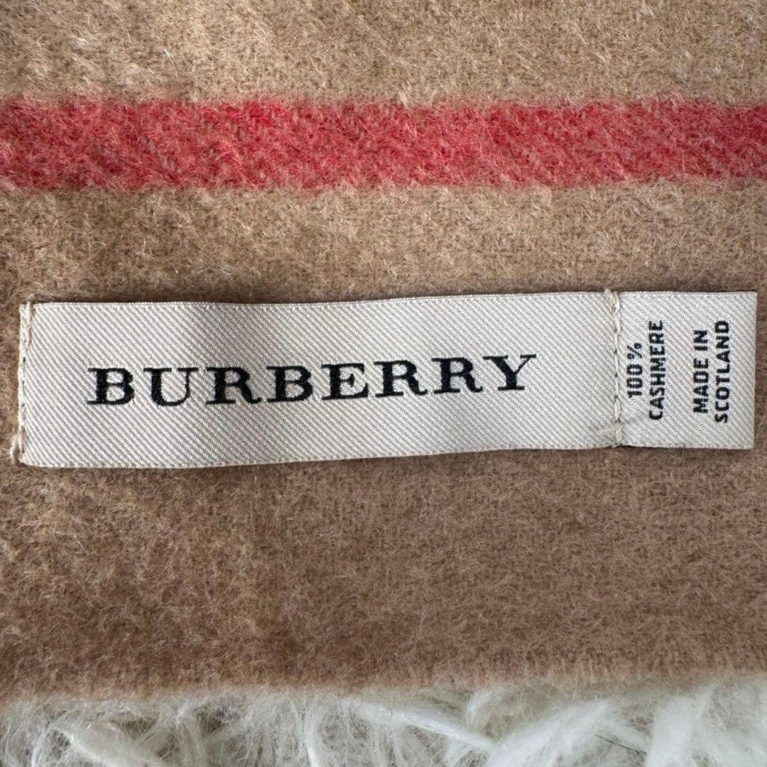 希少　高級 美品 BURBERRY カシミヤ チェック柄 スヌード