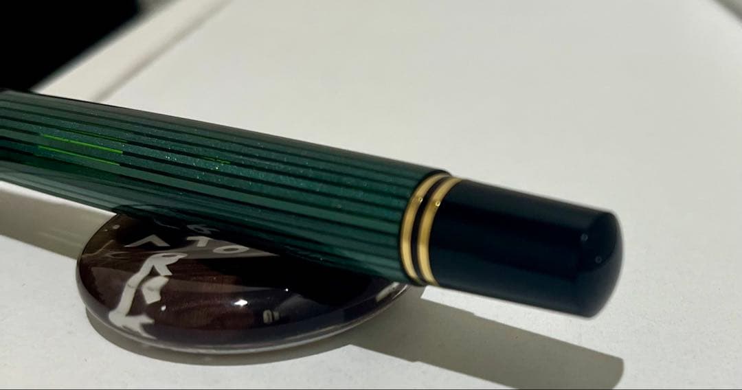 ペリカン(perikan)スーベレーン M400 緑縞 EF (極細字)