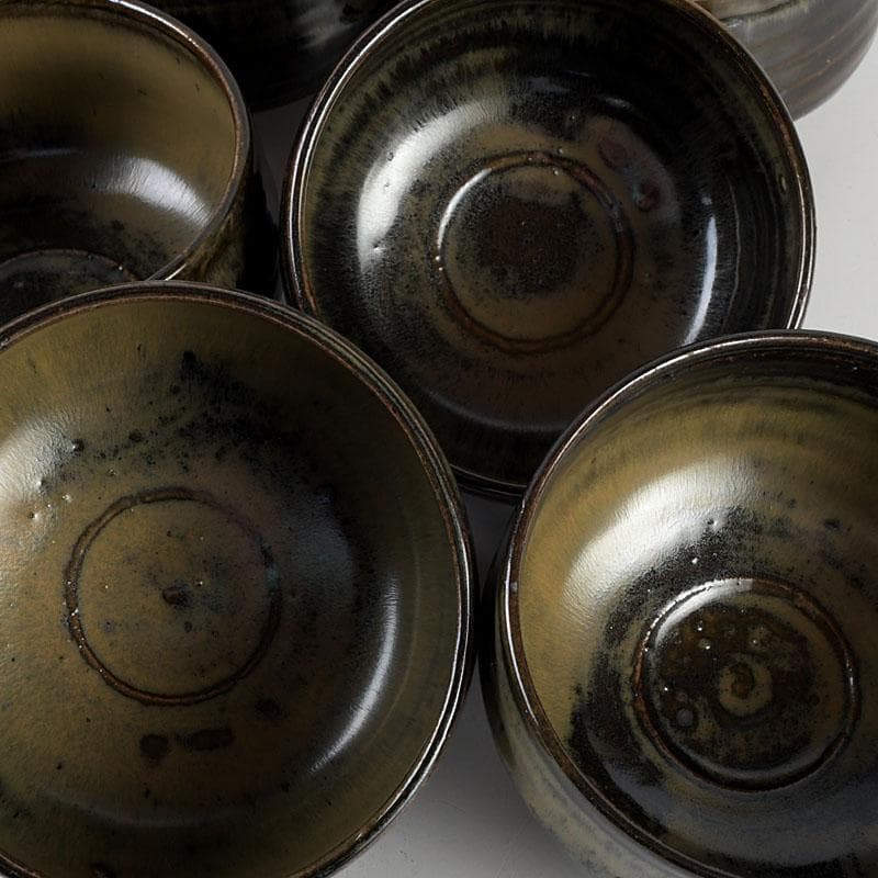 茶道具　高取焼　数茶碗　在銘　七客　時代箱　M　9412D