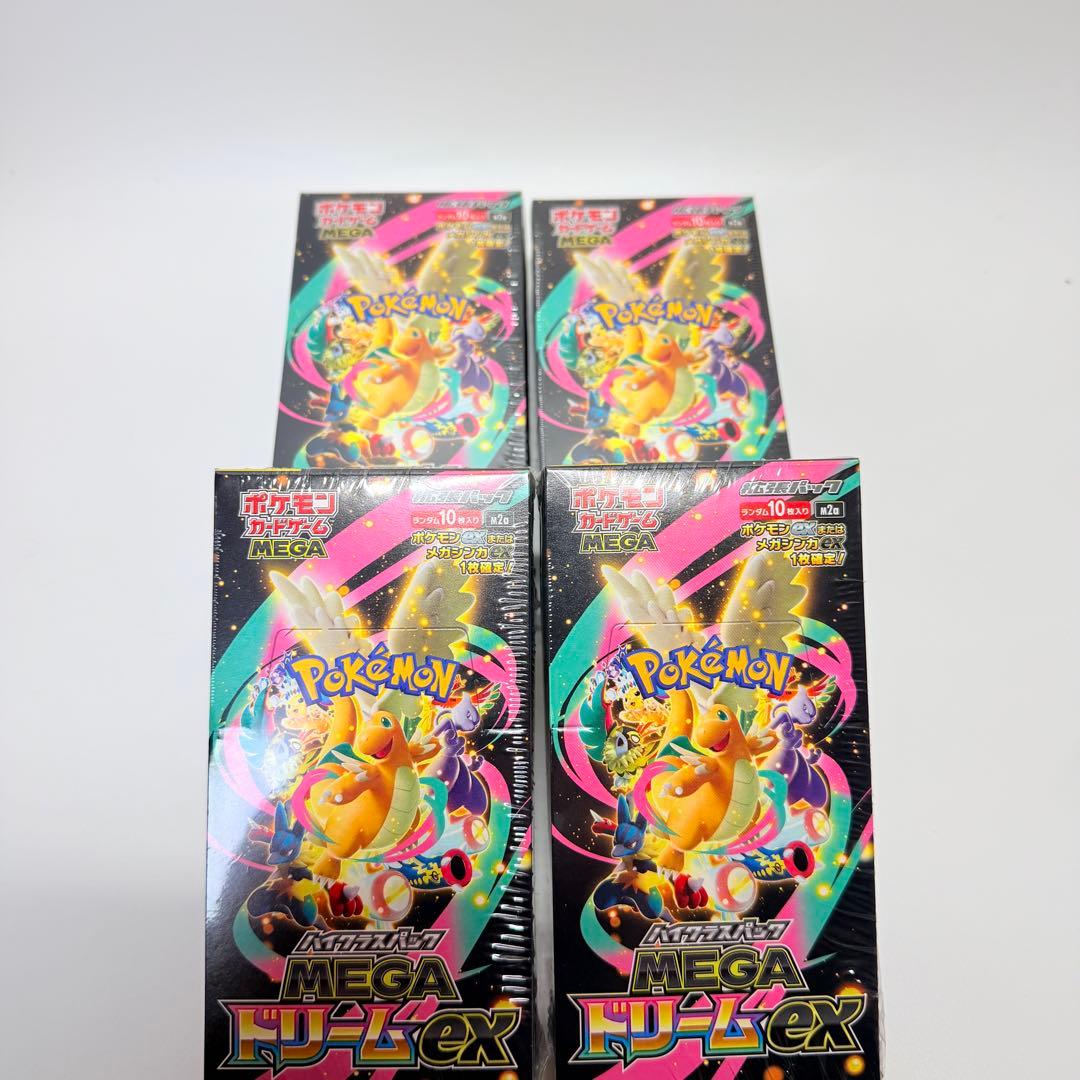 ポケモンカードゲーム MEGAドリームex　メガドリーム　シュリンク付　4BOX