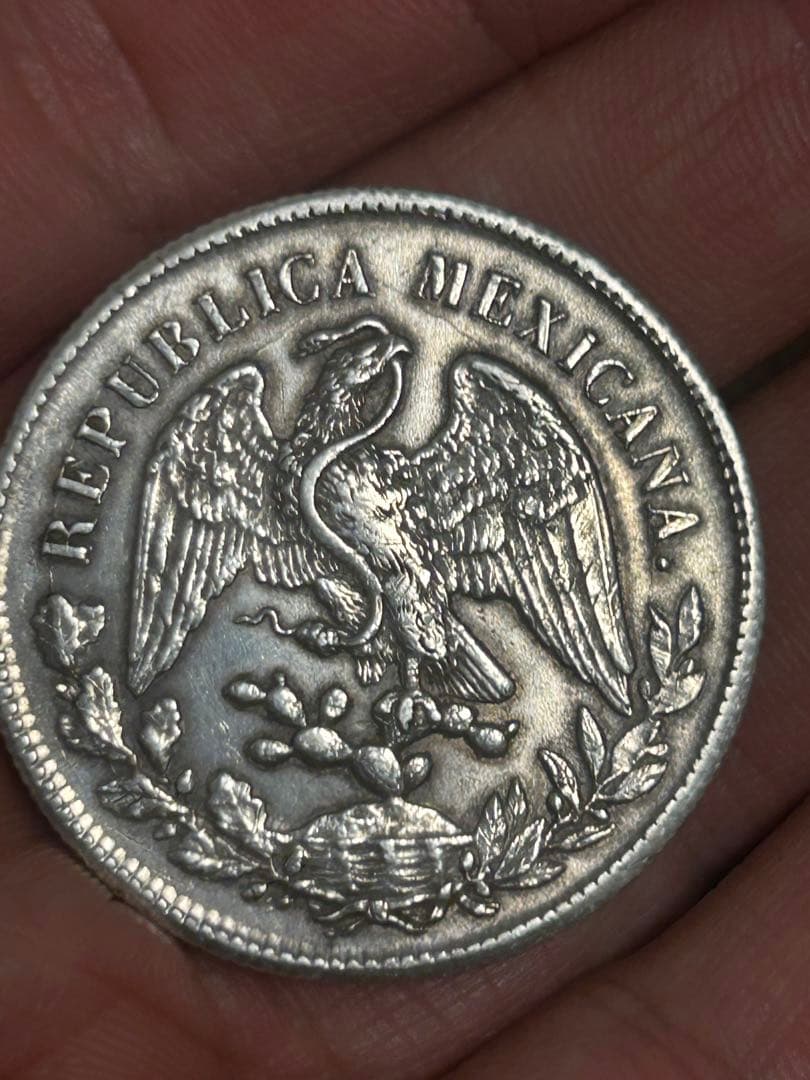 メキシコ 1900年 1ペソ 銀貨