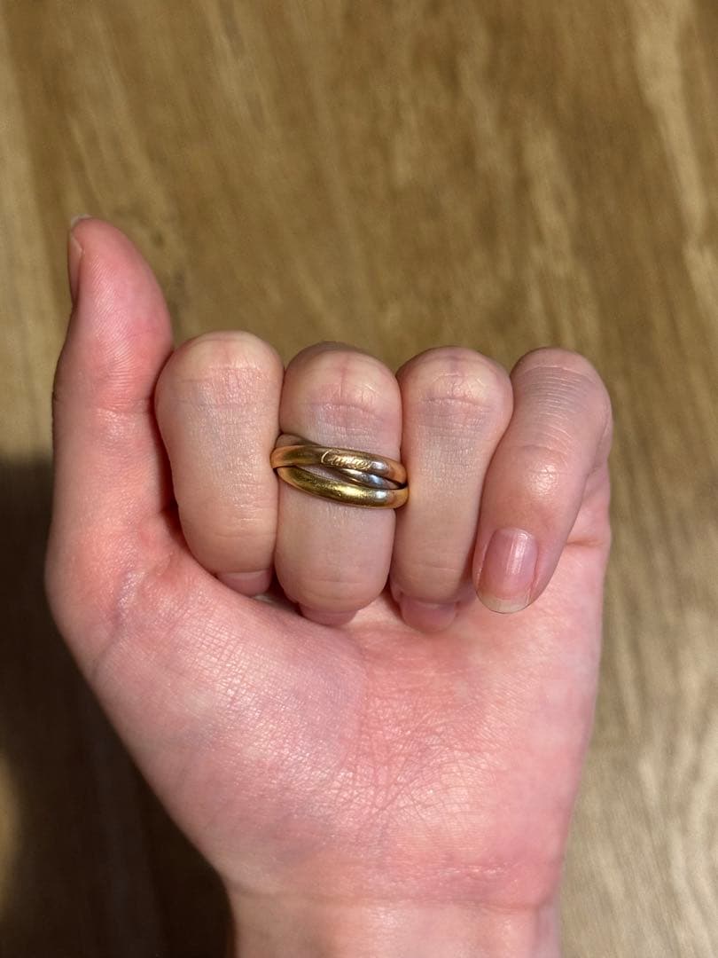 m*a様 カルティエ　トリニティリング　3連　リング