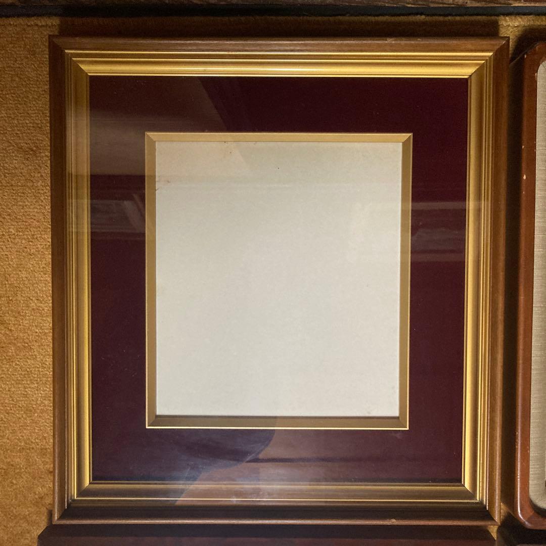 高級色紙額縁4枚　厚み有　色良し　2枚の額縁に目立つ傷有　11〜13番の写真参照