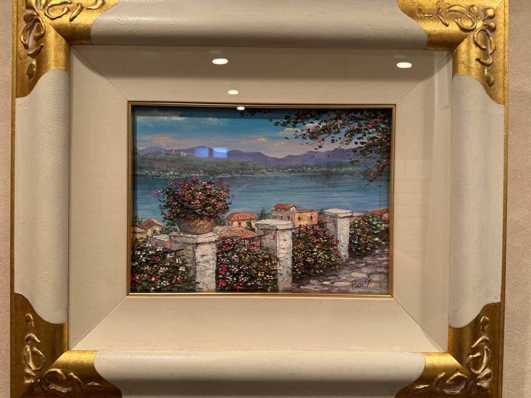 Paco Garcia Original Painting 散歩道からの眺め