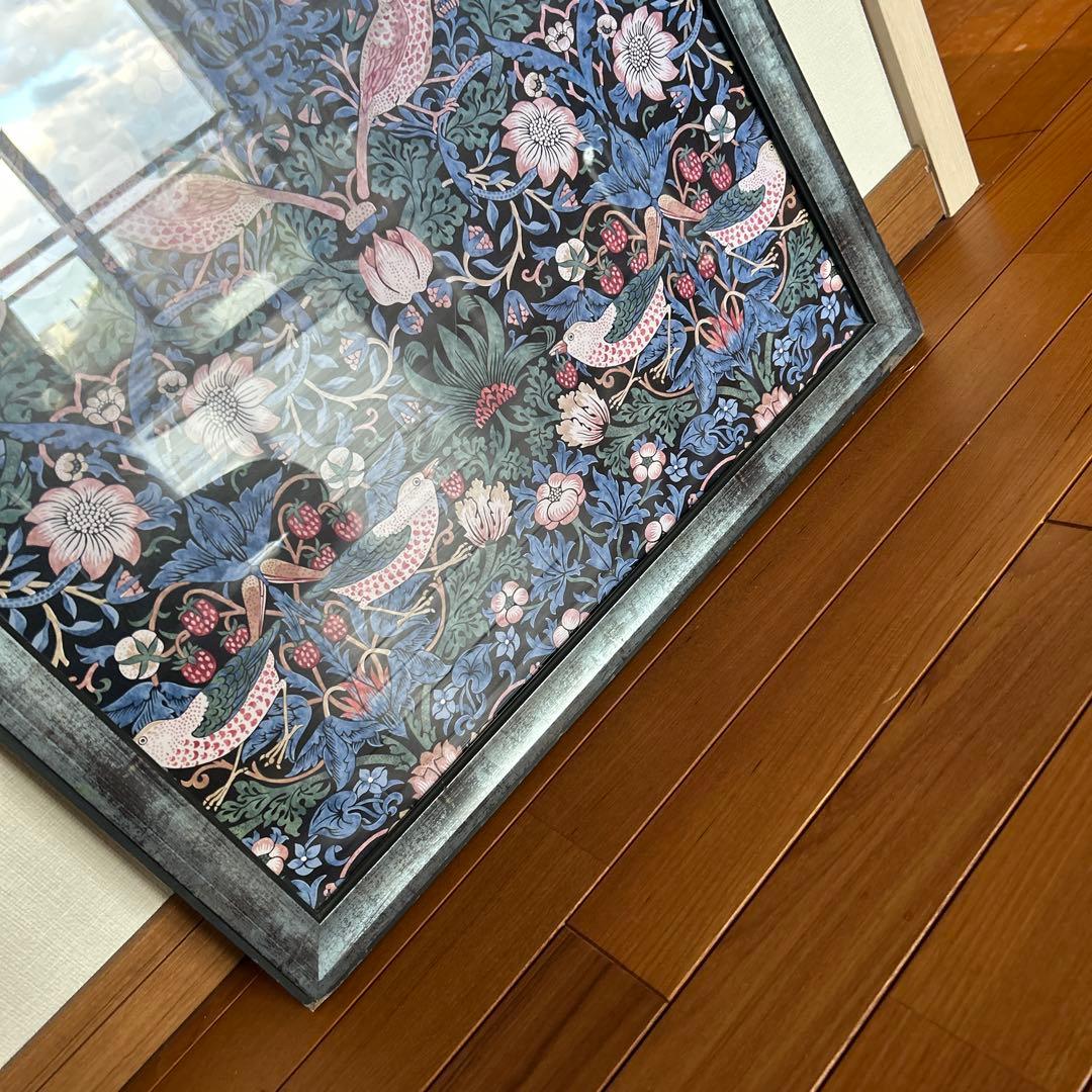 レア美品LOEWEロエベウィリアムモリスいちご泥棒ポスターフレーム