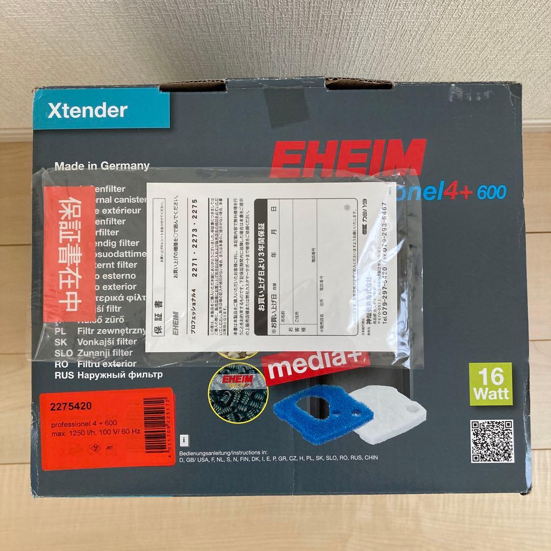 新品未使用 EHEIM プロフェッショナル4 2275 60Hz 外部フィルター