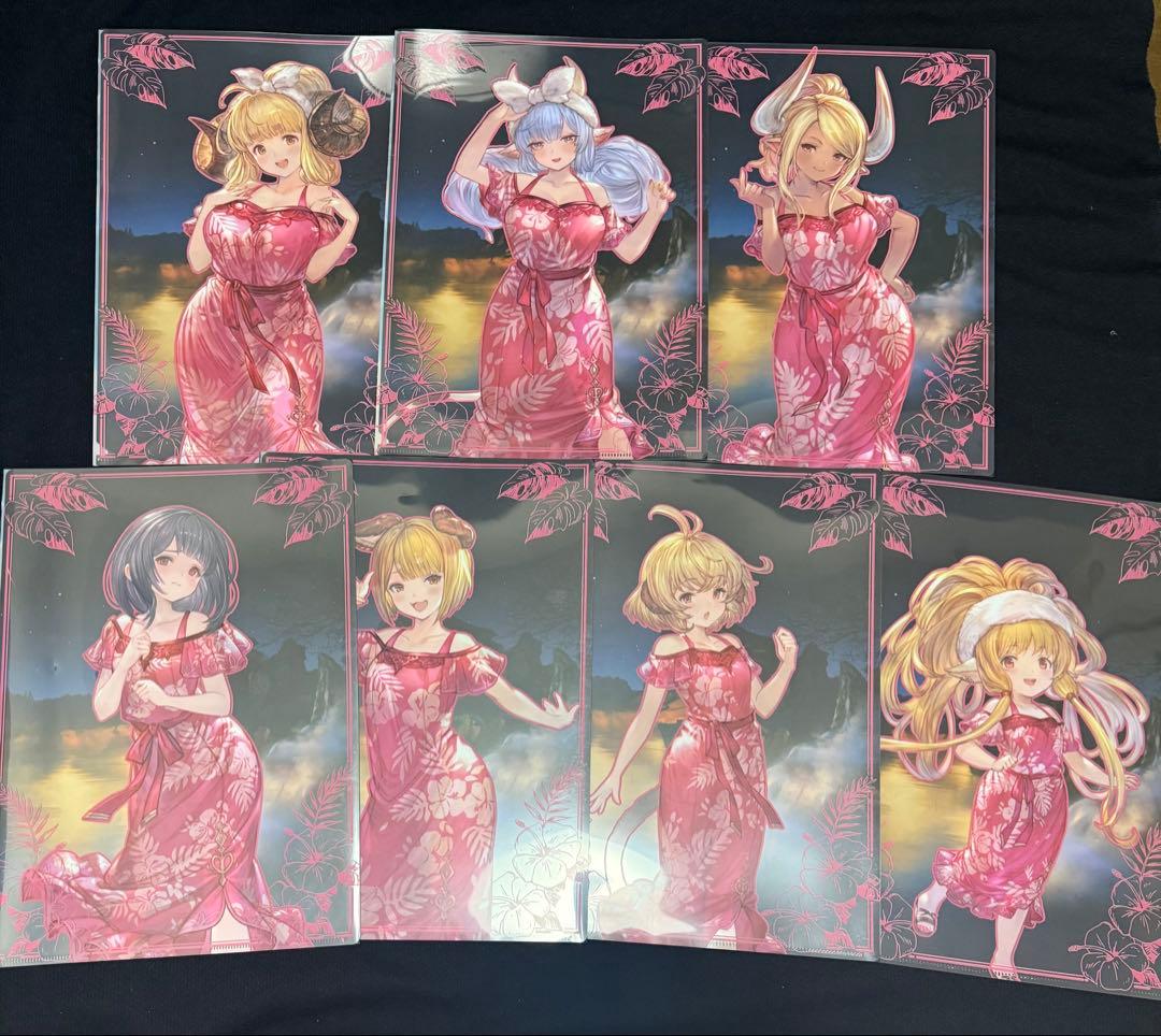 グラブル 十二神将 着せ替え クリアファイル 7種セット