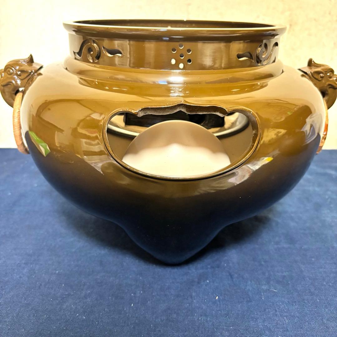 風炉/茶釜/電熱器/野々田製電熱器一体型風炉/鬼面風炉/志きの釜/敷板/茶道具