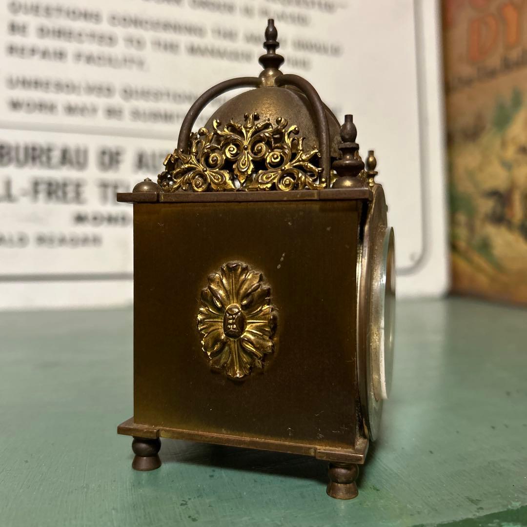 ヴィンテージ Swiza スウィザ 置時計 手巻き ゴールド スイス製 真鍮