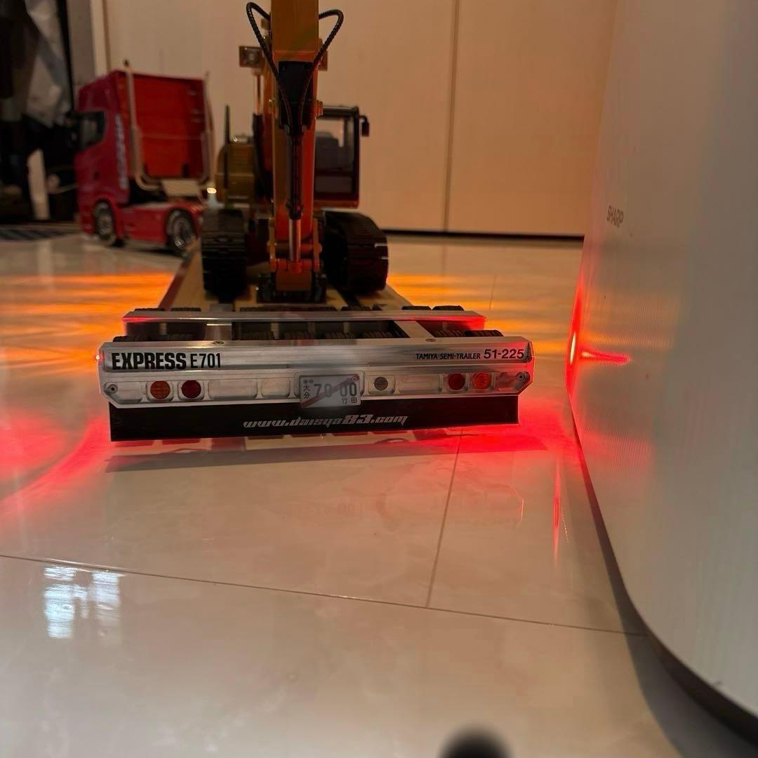 みっちゃんTAMIYAタミヤ1/14 R Cトレーラ16輪低床台車