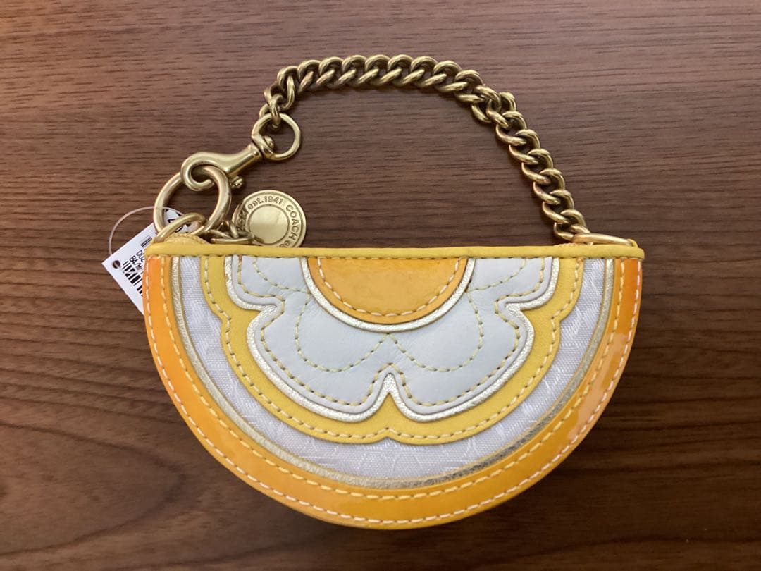 [新品未使用] COACH コーチ ケース イエロー タグ付