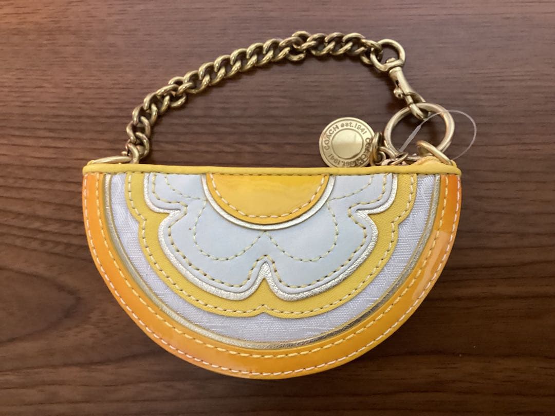 [新品未使用] COACH コーチ ケース イエロー タグ付