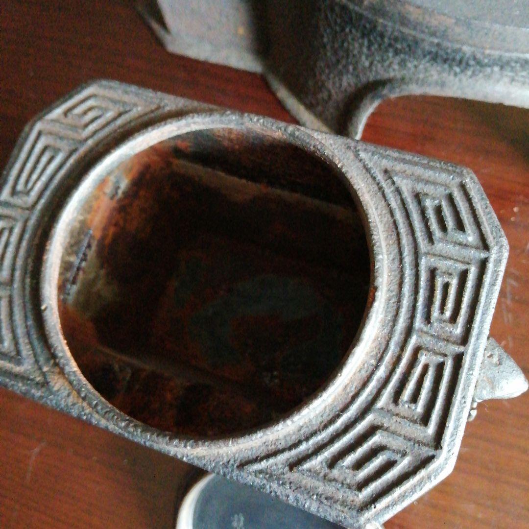 蓋付長火鉢鉄壺　29cm