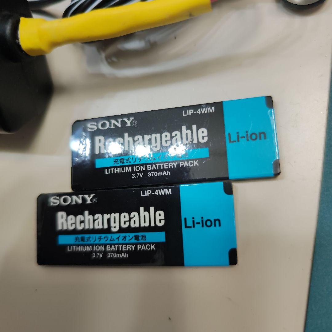 SONY Hi-MD 録再 MZ-NH1 Batt.2個、1GB Disk１個