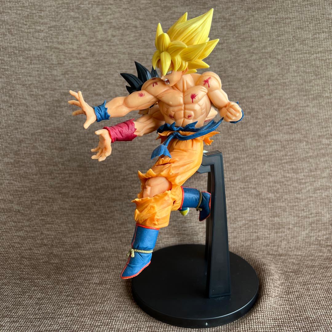 ドラゴンボール 孫悟空 バーダック フィギュア　親子かめはめ波　とよたろう