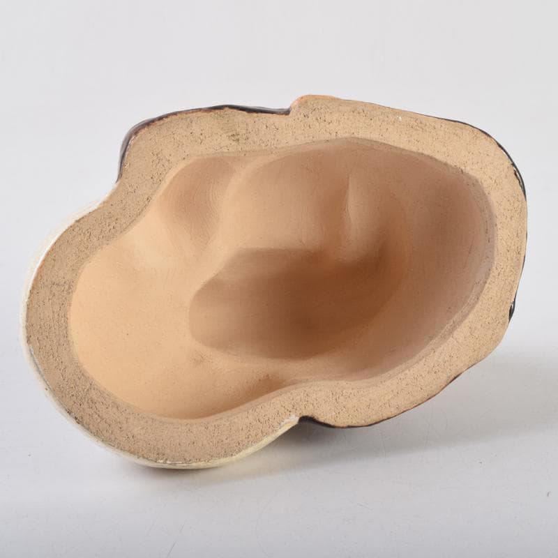 京焼　清水焼　清水六兵衛作　布袋像　置物　共箱　C　9099