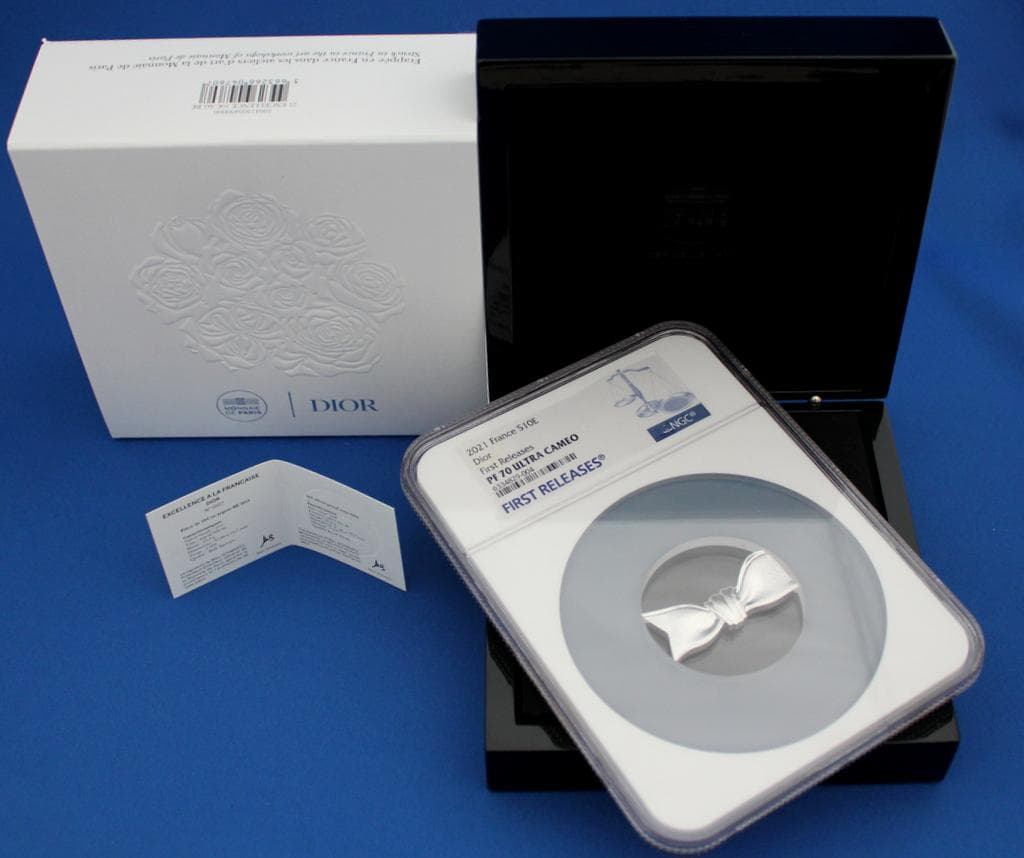 紅さん専用　2021年 ディオール 10ユーロ リボン NGC PF70UC
