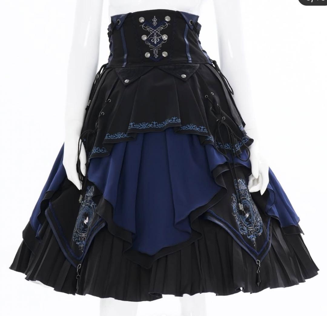 ozzon オッズオン capricious kitty スカート 黒 青