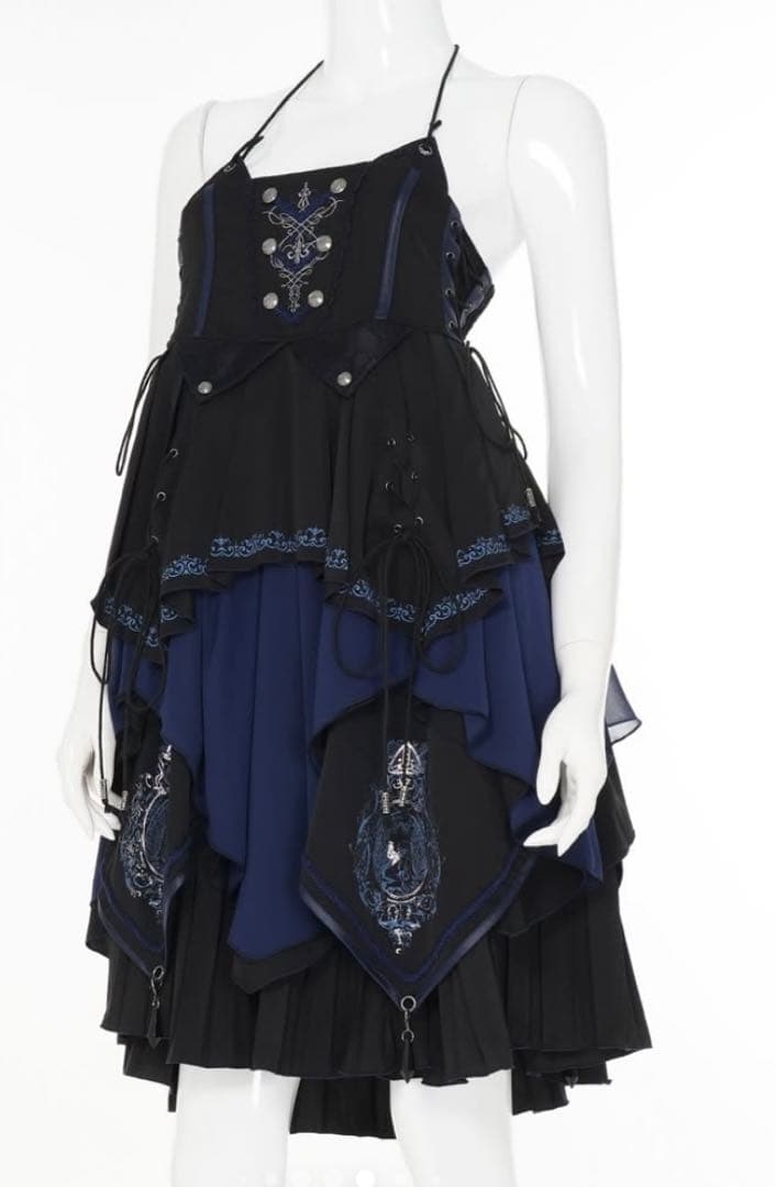 ozzon オッズオン capricious kitty スカート 黒 青