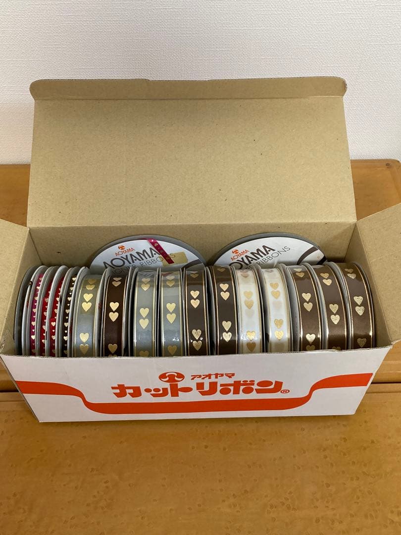 青山リボン　ツインハート　メタリックタイニーハート　まとめ売り