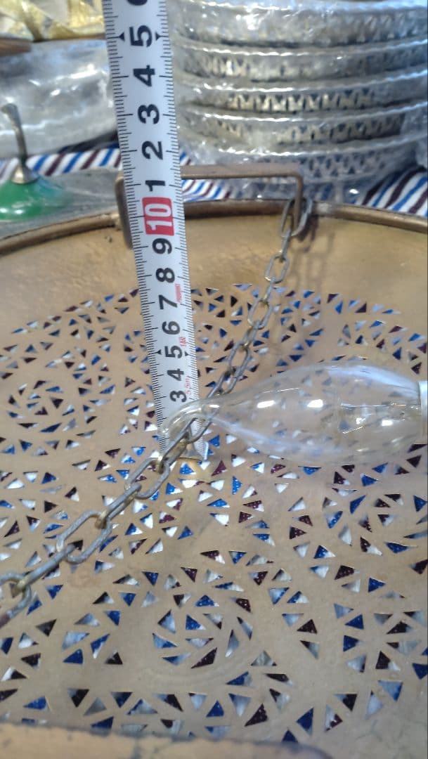 モロッコ製の真鍮（しんちゅう）ランプ ユニーク