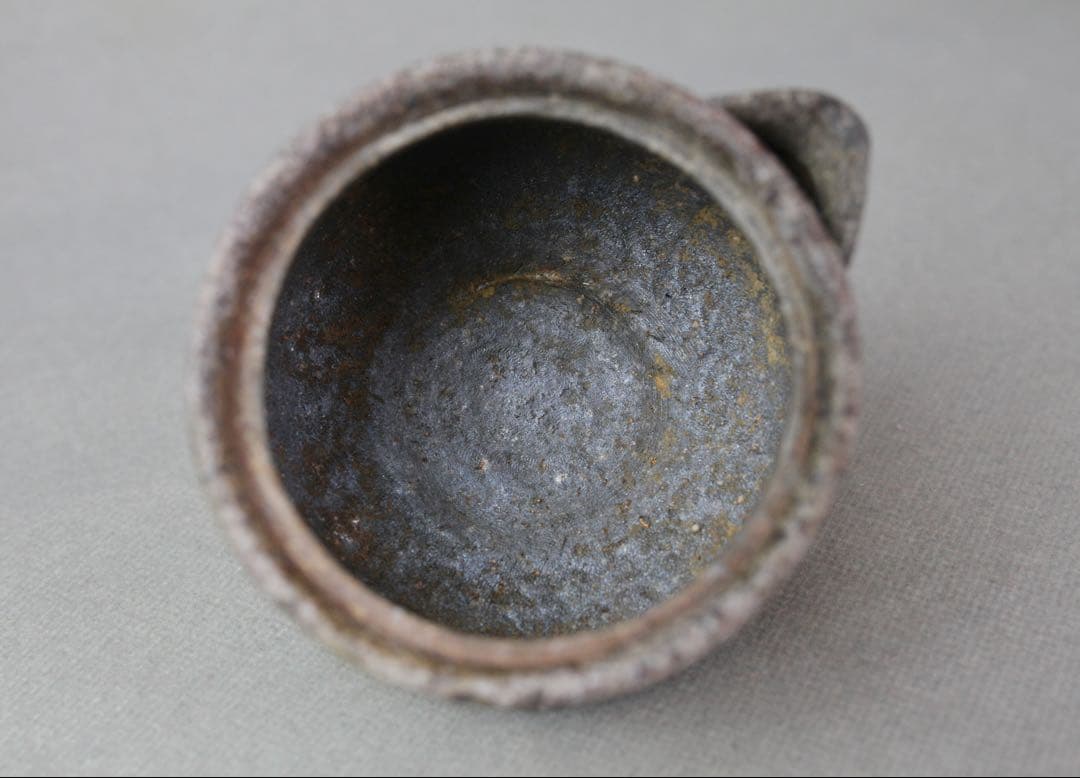 備前焼 半入居 宝瓶 急須煎 茶器 仕覆付き