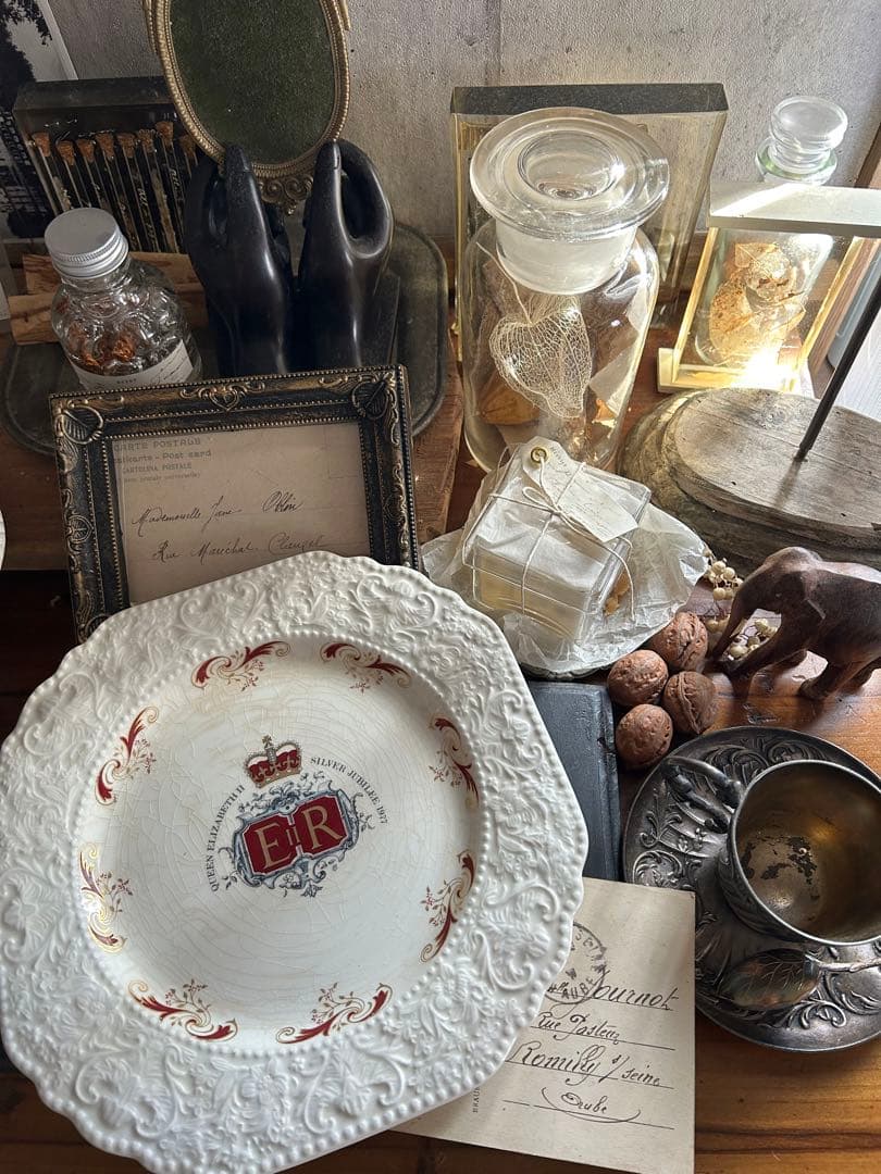 英国王室 エリザベス女王 コロネーション デコラティブ プレート　アンティーク