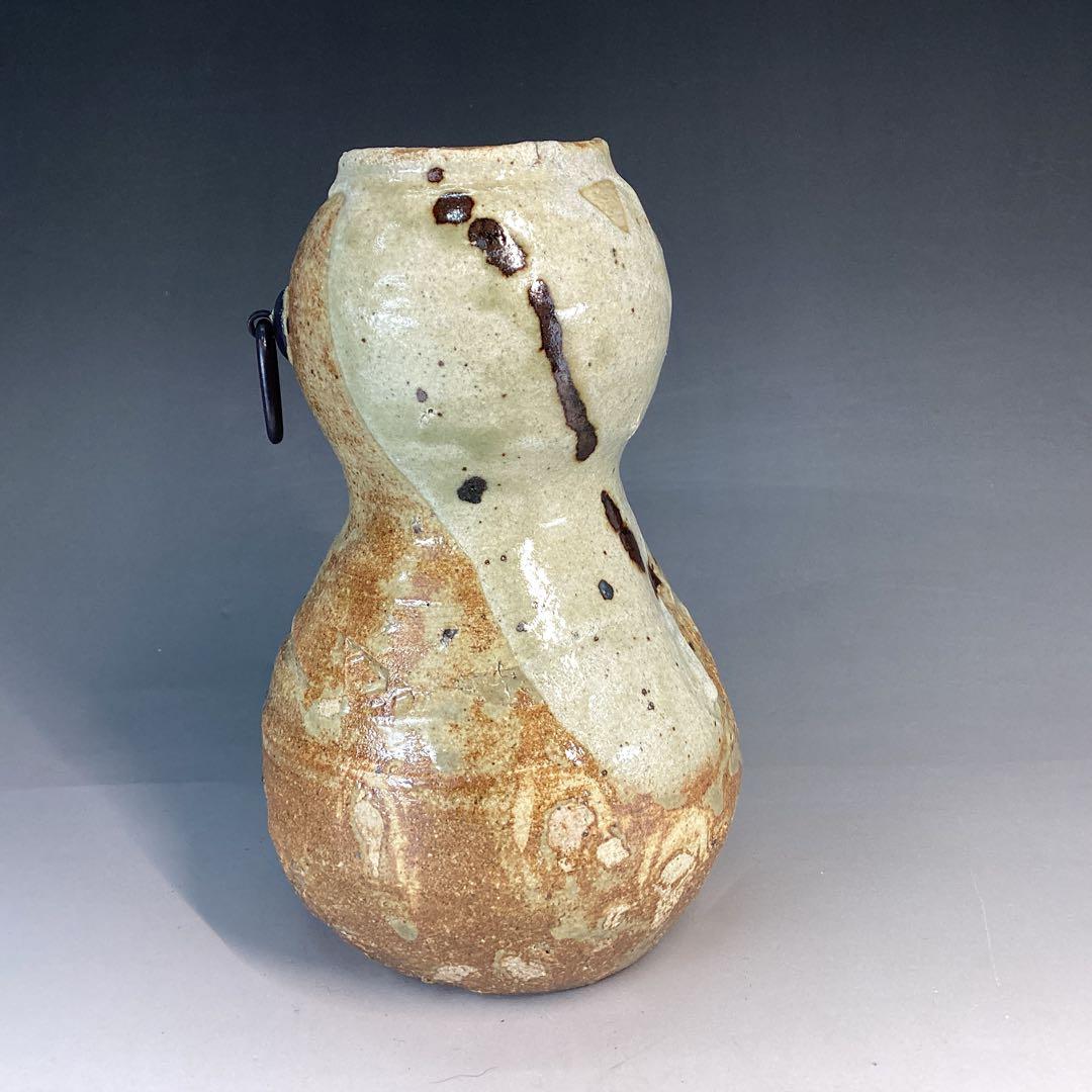 加藤芳右衛門　掛花入　美濃　伊賀　立礼席に　野点傘に　瓢　瓢箪から駒