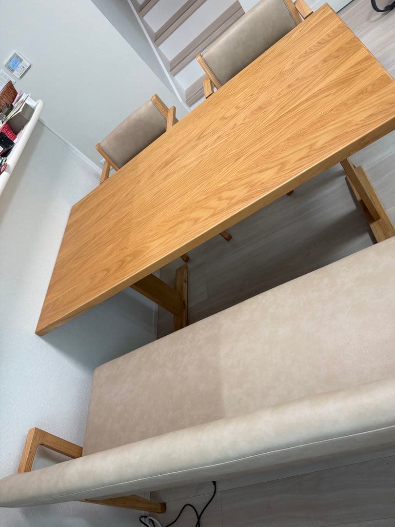 Kei　木製ダイニングテーブル ベンチ付き