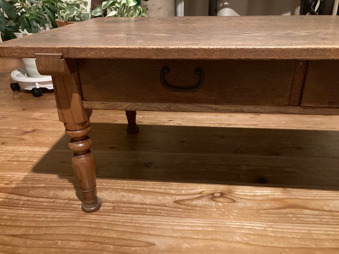 昭和レトロ　木製文机　ローテーブル　12