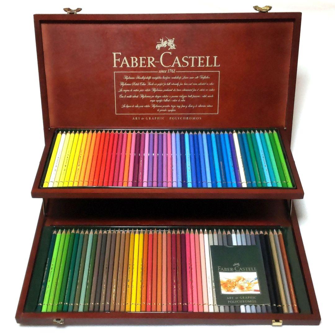 ほぼ未使用♡訳あり♡FABER-CASTELL♡色鉛筆♡100色♡木箱