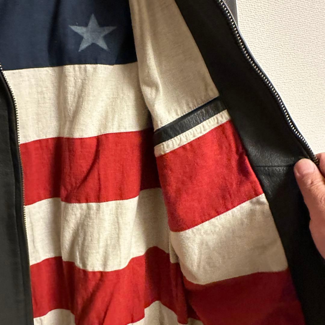 最終値下❗️即日発送‼️ 美品　schott シングルライダースジャケット XL