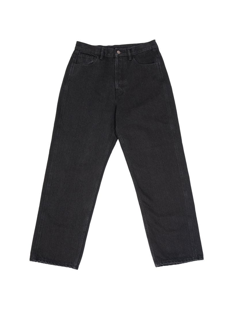 ジャケット・アウター OVY KAJA MEDIUM BAGGY BLACK DENIM PANTS