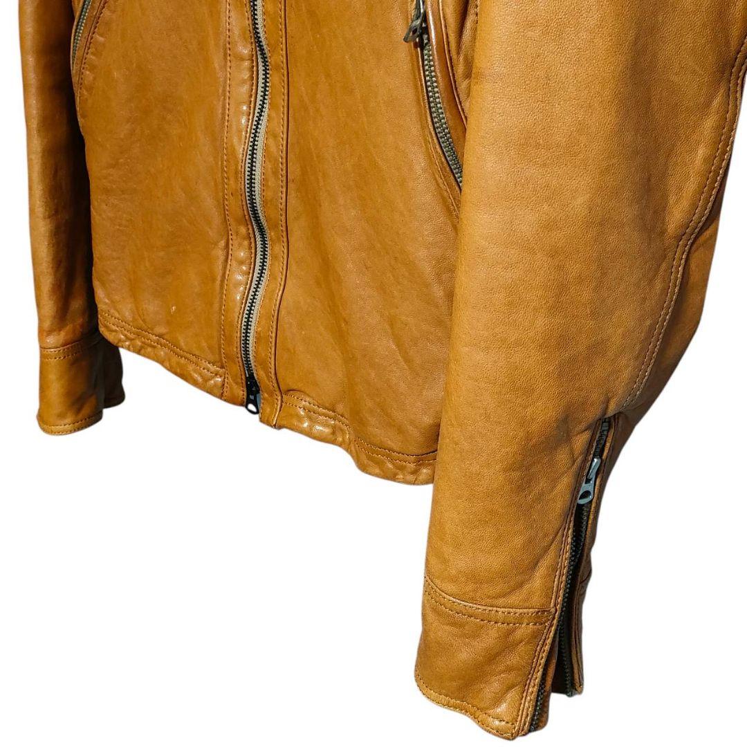 ユナイテッドアローズ BY レザー ジャケット L ライトブラウン