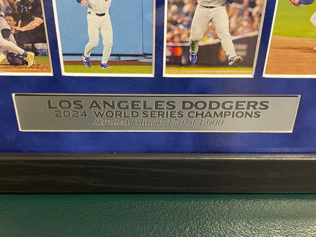 1000個日本限定版　ドジャース 2024 ワールドシ1リーズ記念フレーム