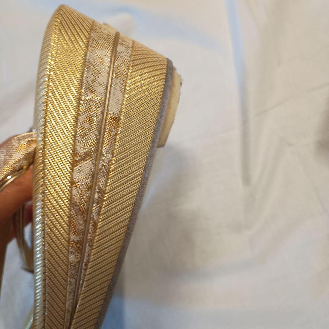 和装 東京芝山 振り袖 最高級　バッグ草履セット　両面取りバッグ　七宝