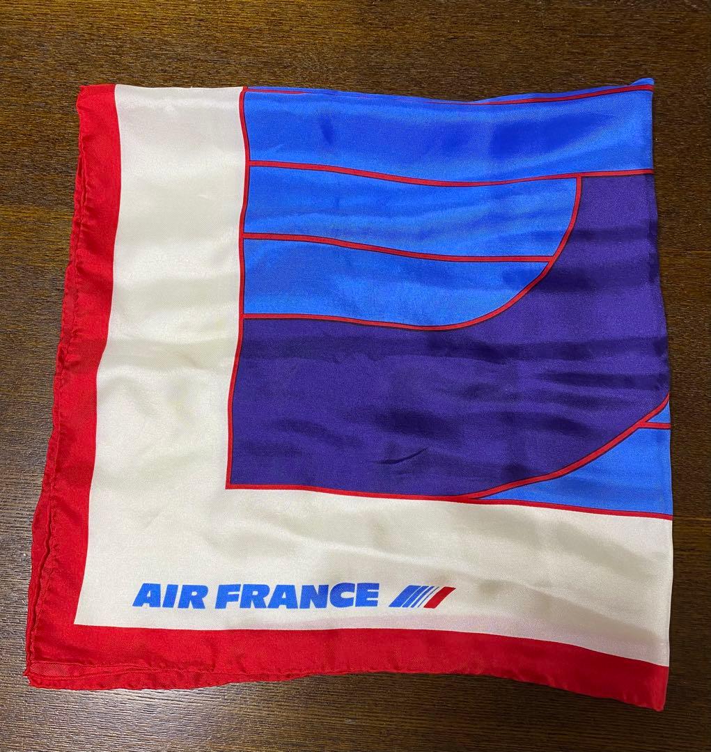 AIR FRANCE エールフランス　シルク　スカーフ　レア　レトロ