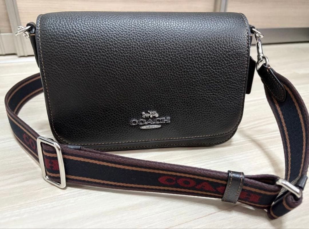 半額以下！COACH LOGAN MSGNR ショルダーバッグ ブラックマルチ