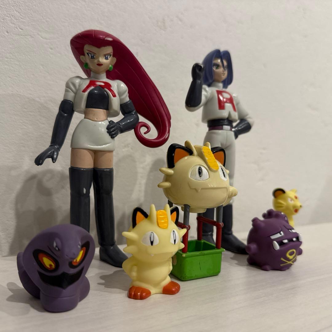 ✨激レア✨ 当時物 モンコレ TOMY ロケット団 ニャース気球船 セット