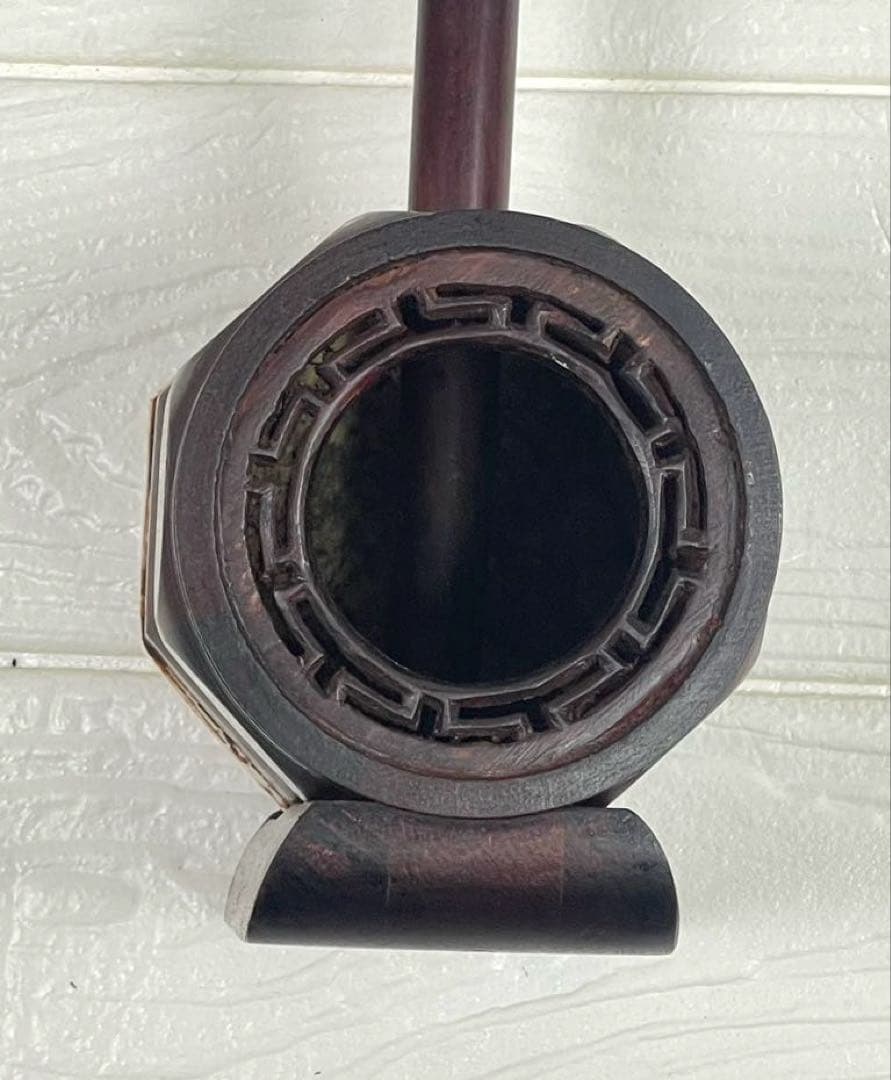 高級 中国 弦楽器　二胡 龍頭 竜頭 民族楽器 蛇革　ハードケース付属