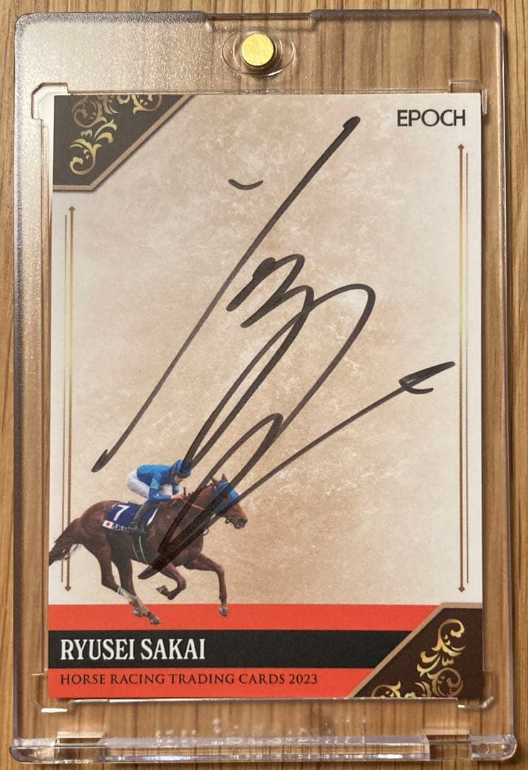 坂井瑠星騎手 直筆サインカード レモンポップ 競馬カード チャンピオンズカップ