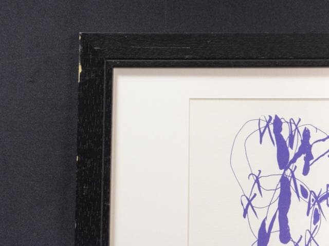 k*1様 前衛美術　中西夏之　摺込みサイン『infinite』リトグラフ 061