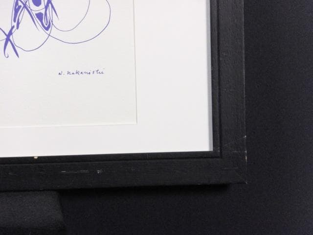 k*1様 前衛美術　中西夏之　摺込みサイン『infinite』リトグラフ 061