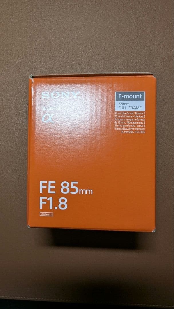 美品　SONY SEL85mmF1.8　単焦点