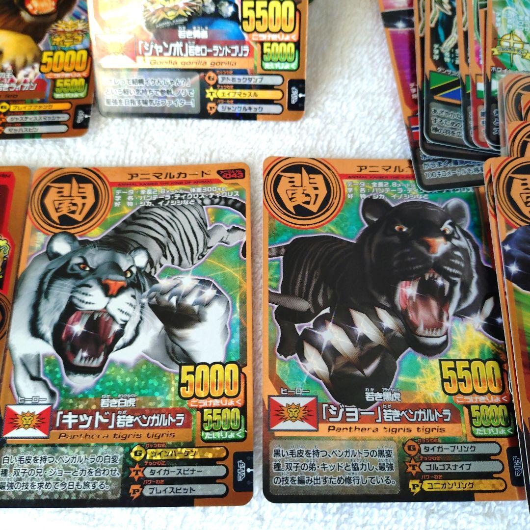 百獣対戦アニマルカイザー150枚以上ファイルごとまとめ売(ジーク/ゴルザード他)
