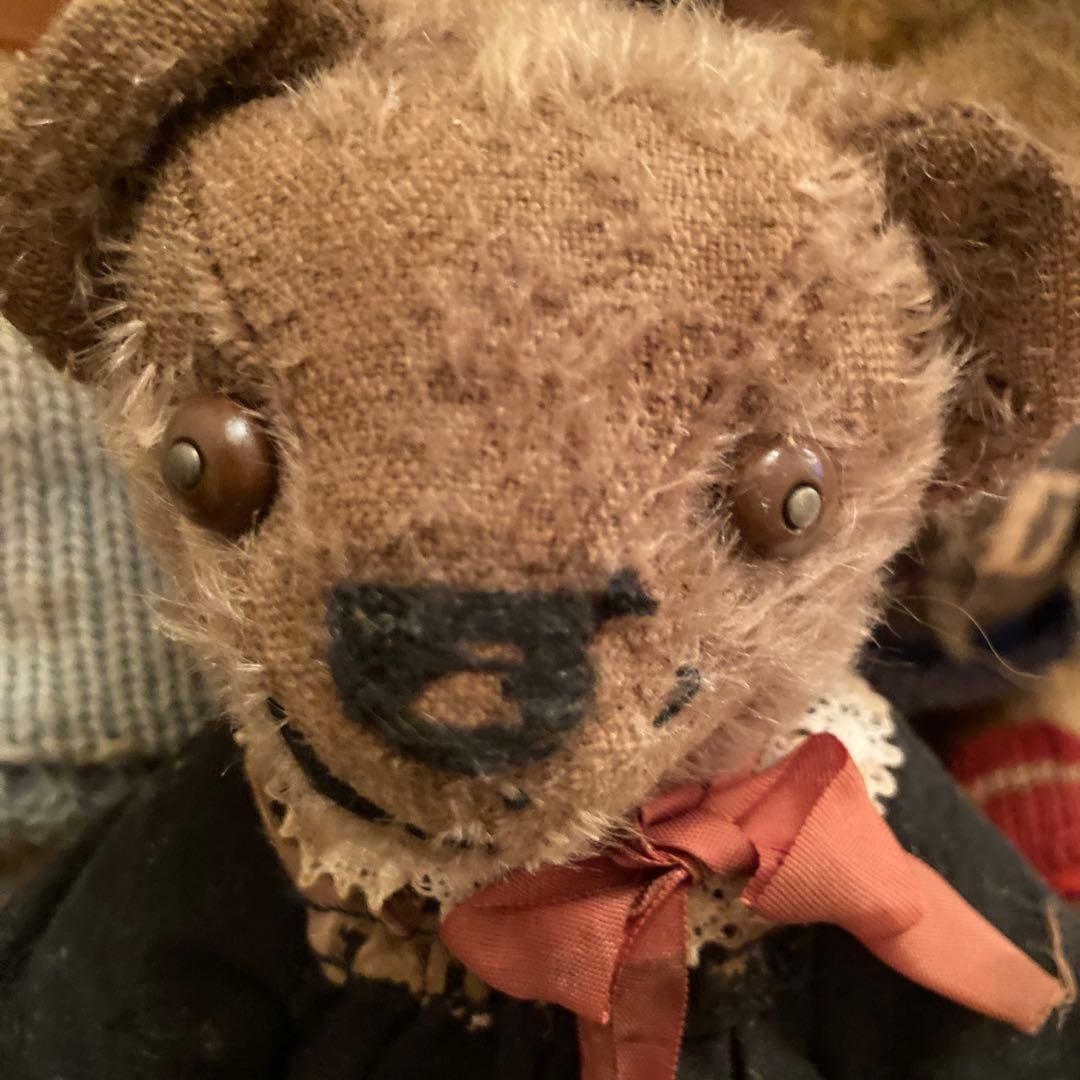 ヴィンテージ テディベア ドレス付き