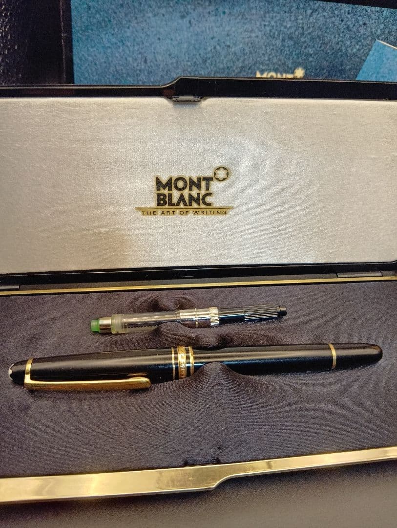 MONT BLANC 万年筆 ゴールドペン先 ケース付　マイスターシュテュック
