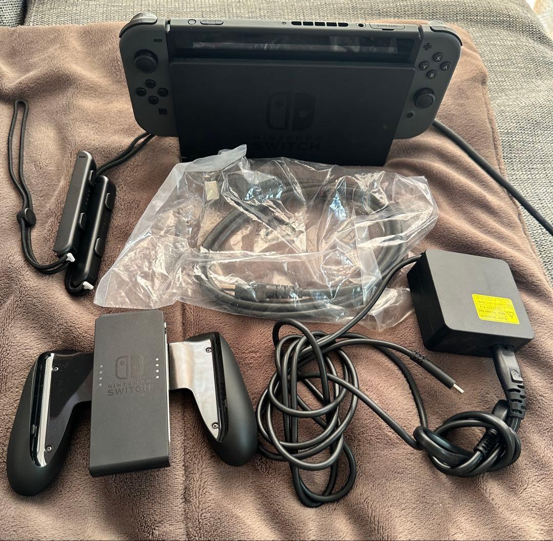 Nintendo Switch 本体 グレー動作確認済 初期化済み 付属品完備