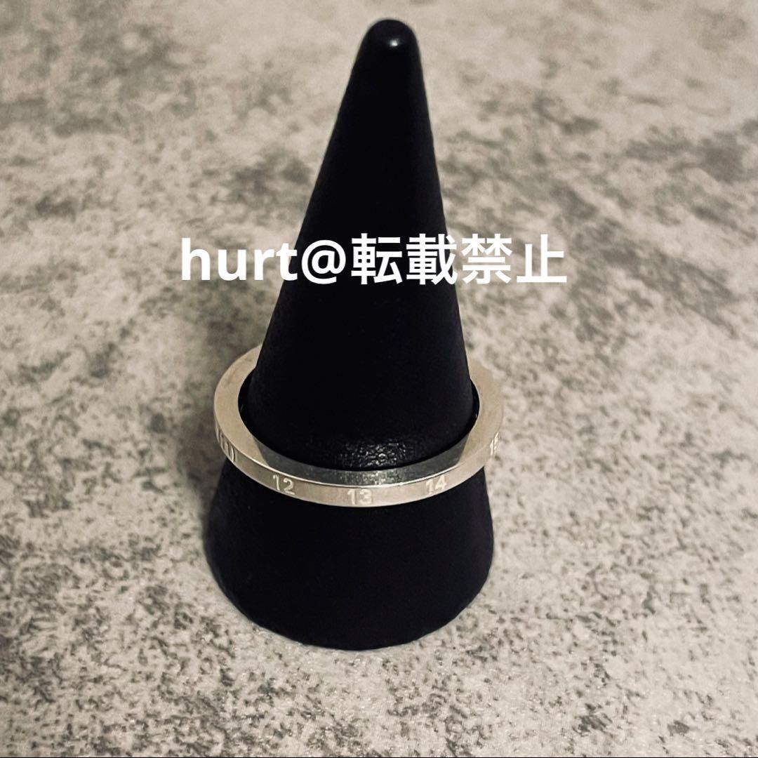 【新品外箱あり】メゾンマルジェラ ナンバリング スリム リング 16号相当